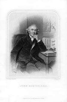 John Hunter, Scottish surgeon, 1870.Artist: Francis Holl