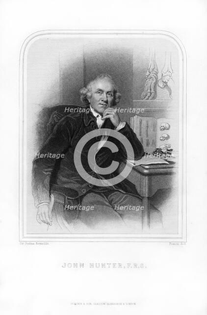 John Hunter, Scottish surgeon, 1870.Artist: Francis Holl