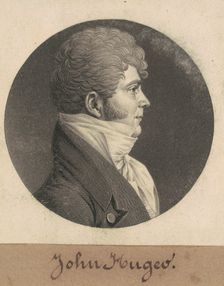John Huger, 1808. Creator: Charles Balthazar Julien Févret de Saint-Mémin