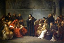 John Hus before Council of Constance, 1839. Creator: Lessing, Carl Friedrich (1808-1880)