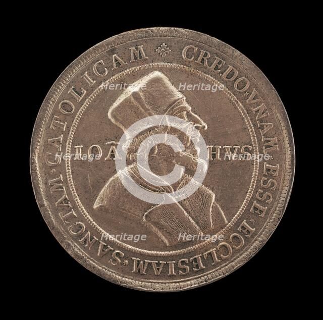 John Huss Centenary Medal [obverse], 1515. Creator: Unknown.