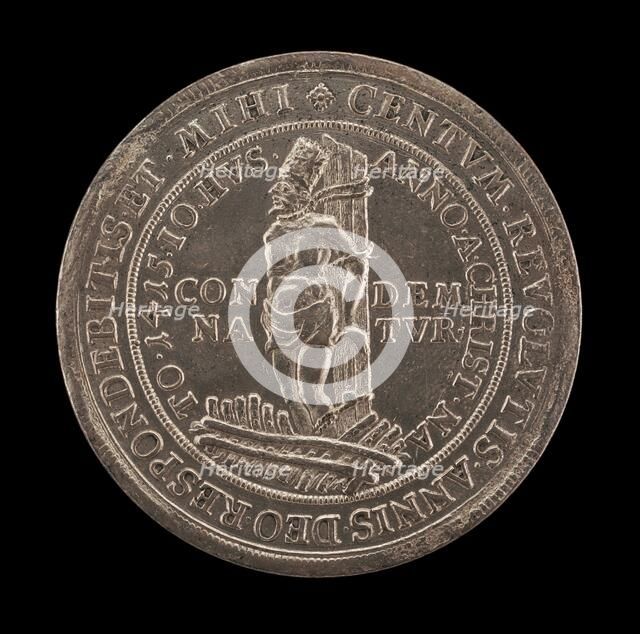 John Huss Centenary Medal [reverse], 1515. Creator: Unknown.