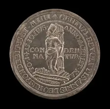John Huss Centenary Medal [reverse], 1515. Creator: Unknown