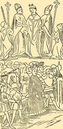 John Huss Condemned and Led To Execution c1930. Creator: Unknown