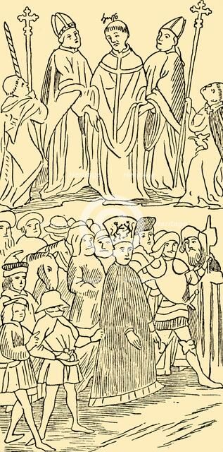 'John Huss Condemned and Led To Execution', c1930. Creator: Unknown.