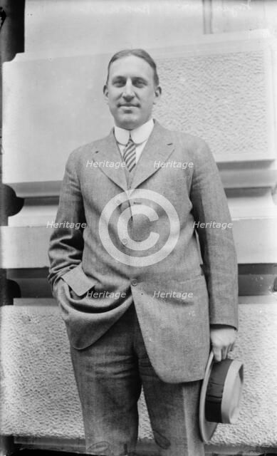 John I. Taylor holding hat, 1914. Creator: Bain News Service.