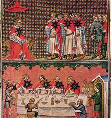 John II the Good, founded the Order of the Star, Miniature in Chronicles of France illuminated…
