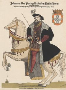 John III of Portugal (1502-1557), pub.16th Century (coloured engraving). Creator: Flemish School (16th Century)
