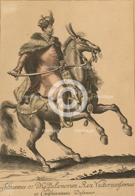 John III Sobieski (1629-1696), King of Poland and Grand Duke of Lithuania, 1683. Artist: Anonymous  