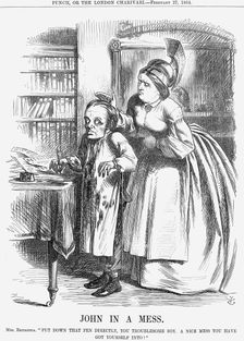 John In A Mess 1864. Creator: John Tenniel