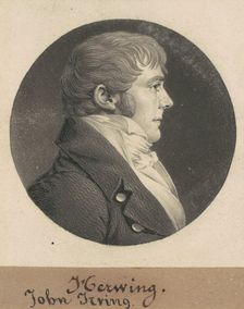 John Irving, 1809. Creator: Charles Balthazar Julien Févret de Saint-Mémin