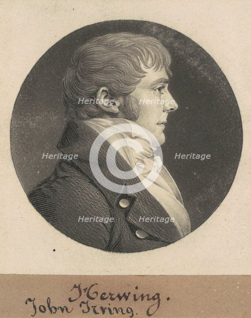 John Irving, 1809. Creator: Charles Balthazar Julien Févret de Saint-Mémin.
