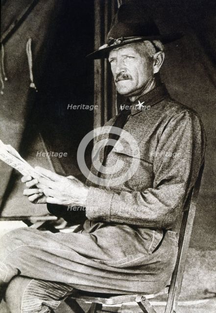 John J. Pershing, US military, general commander of the First American Expeditionary Corps on the…