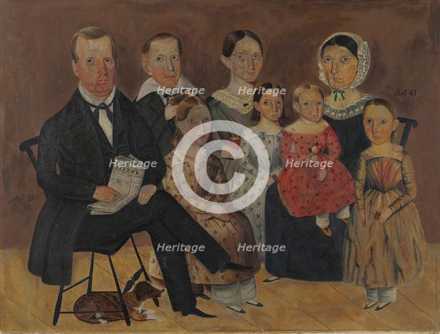 John J. Wagner Family Portrait, c. 1940. Creator: Archie Thompson.