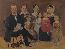 John J. Wagner Family Portrait, c. 1940. Creator: Archie Thompson