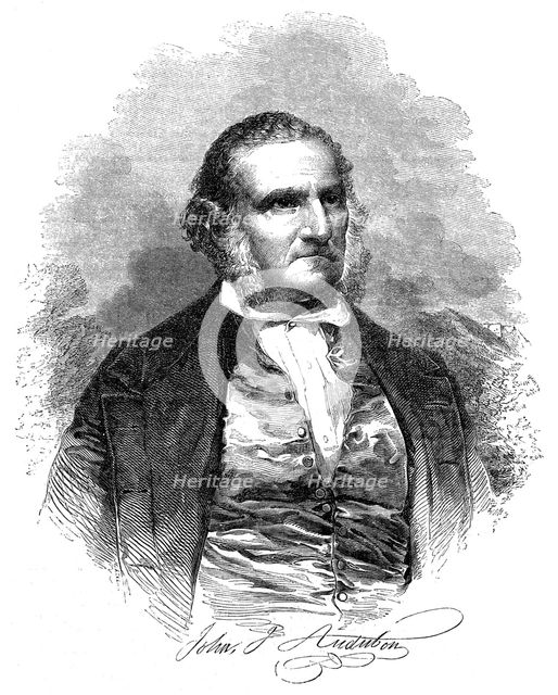 John James Audobon (1780-1851), American ornithologist and artist, 1852. Artist: Unknown