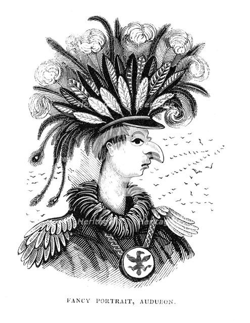 John James Audobon (1780-1851), American ornithologist and artist, 1836. Artist: Unknown