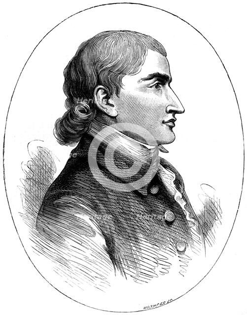John Jay, American statesman, from a print published in 1783, (c1880).Artist: Whymper