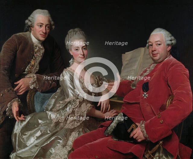 John Jennings Esq., his Brother and Sister-in-Law, 1769. Creator: Alexander Roslin.