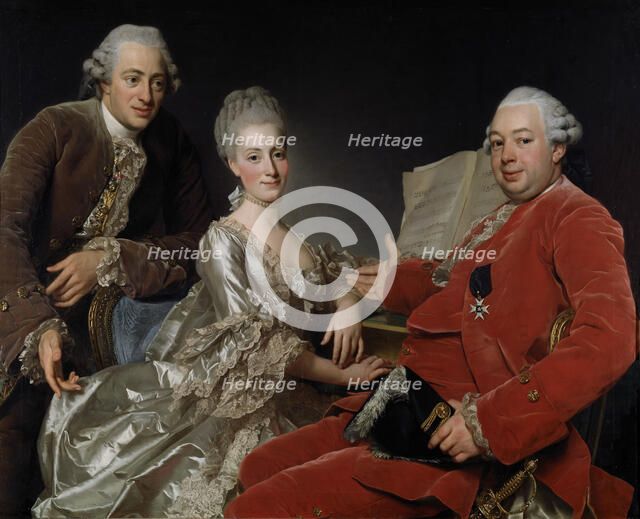 John Jennings Esq., his Brother and Sister-in-Law, 1769. Creator: Alexander Roslin.