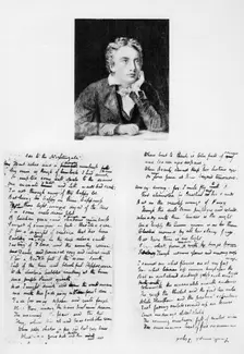 John Keats, English poet, and his Ode to a Nightingale, 1819 (1958)