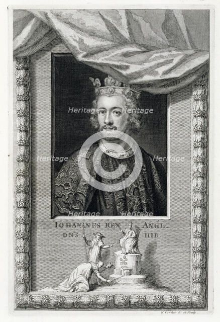 John, King of England, (18th century). Artist: George Vertue
