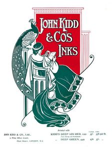 John Kidd & Co's Inks advert 1907