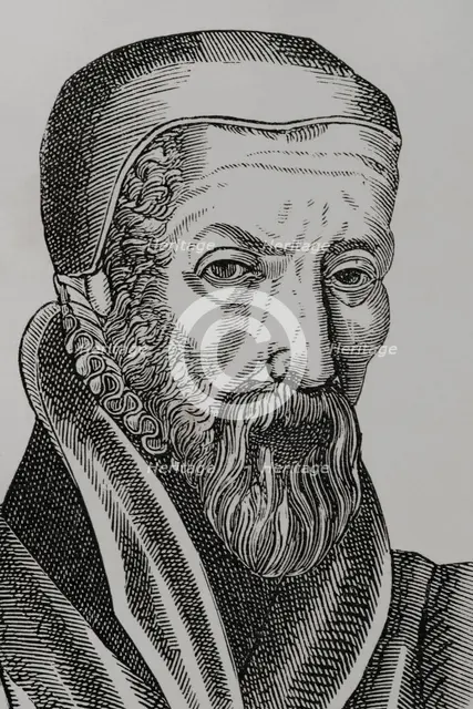 John Knox, (1514-1572), Scottish priest, leader of the Protestant Reformation in Scotland, 1877.  Creator: Unknown.