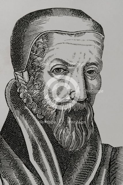 John Knox, (1514-1572), Scottish priest, leader of the Protestant Reformation in Scotland, 1877.  Creator: Unknown.