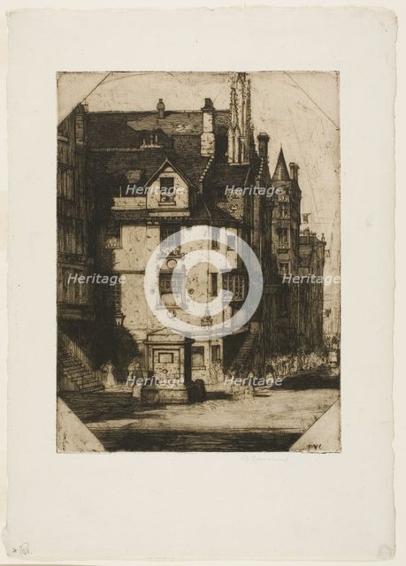 John Knox's House, 1905. Creator: David Young Cameron.