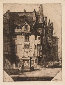 John Knox's House, 1905. Creator: David Young Cameron (British, 1865-1945)
