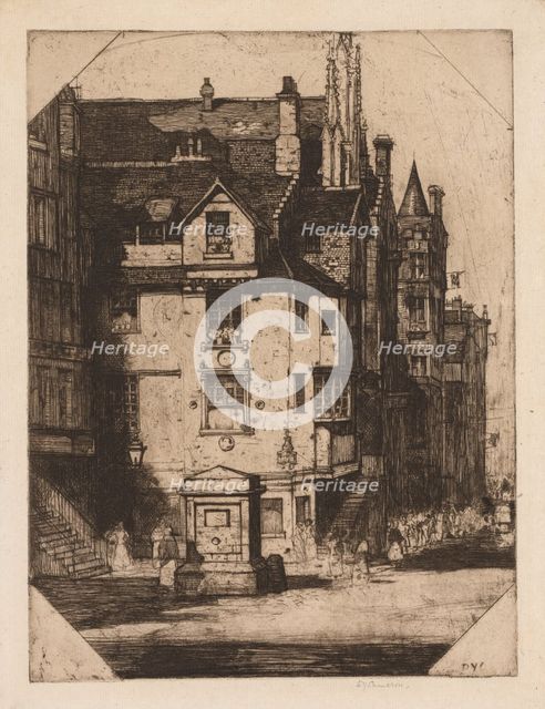 John Knox's House, 1905. Creator: David Young Cameron (British, 1865-1945).