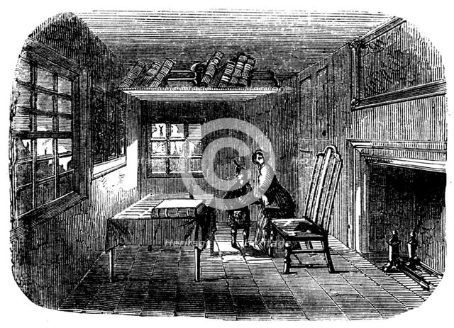 John Knox's Study in Edinburgh, 1858. Creator: Unknown.