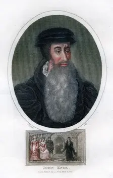John Knox Scottish religious reformer, 1812.Artist: J Chapman