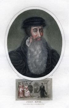 John Knox Scottish religious reformer, 1812.Artist: J Chapman
