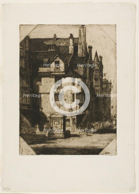 John Knox's House, 1905. Creator: David Young Cameron.