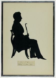 John L. Hammond Seated, 1841. Creator: Auguste Amant Constant Fidele Edouart