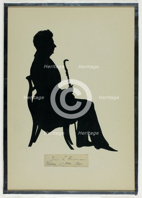 John L. Hammond Seated, 1841. Creator: Auguste Amant Constant Fidele Edouart.