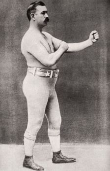 John L Sullivan, American boxer, c1898. Creator: Unknown