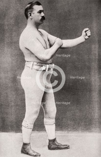John L Sullivan, American boxer, c1898. Creator: Unknown.