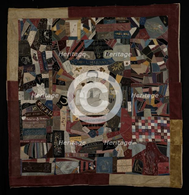 John L. Sullivan Quilt, Illinois, c. 1890. Creator: Unknown.