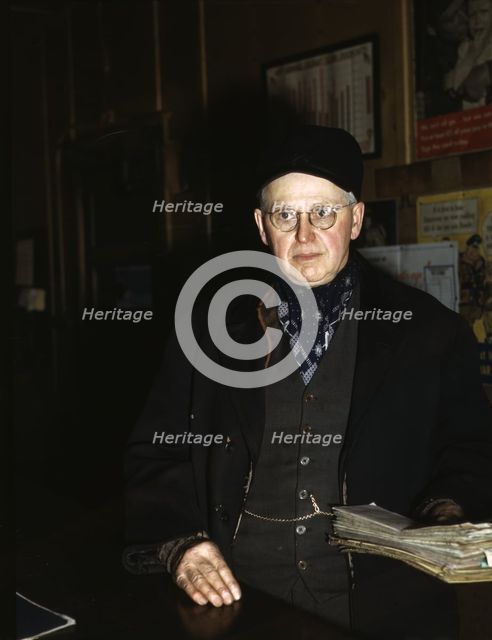 John L. Walter, conductor at Proviso yard of the C&NWRR, Chicago, Ill., 1942. Creator: Jack Delano.