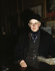 John L. Walter, conductor at Proviso yard of the C&NWRR, Chicago, Ill., 1942. Creator: Jack Delano