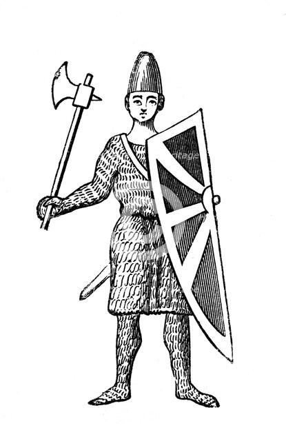 John Lackland, as represented on his seal, 12th century, (1870). Artist: Unknown