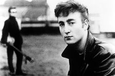 John Lennon during one of the The Beatles tour of Hamburg, 1960-62.Artist: Yoko Ono