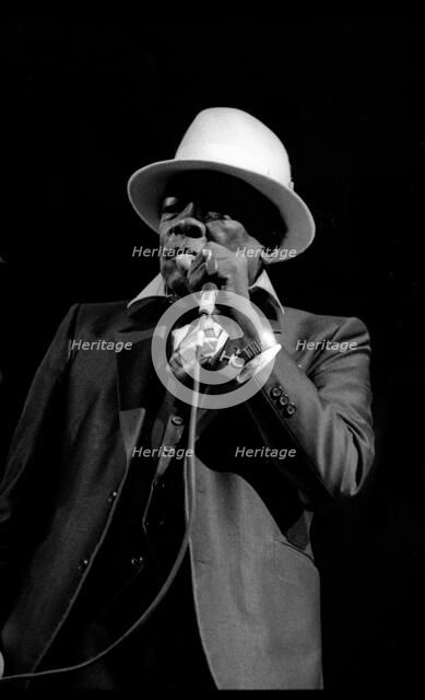 John Lee Hooker, Royal Festival Hall, London, 1988.  Artist: Brian O'Connor.