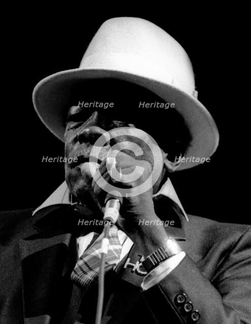 John Lee Hooker, Royal Festival Hall, London, 1988.  Artist: Brian O'Connor.