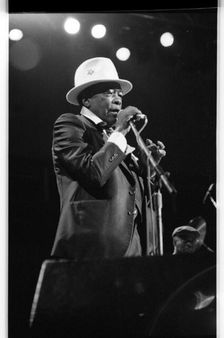 John Lee Hooker, Royal Festival Hall, London, 1988. Artist: Brian O'Connor