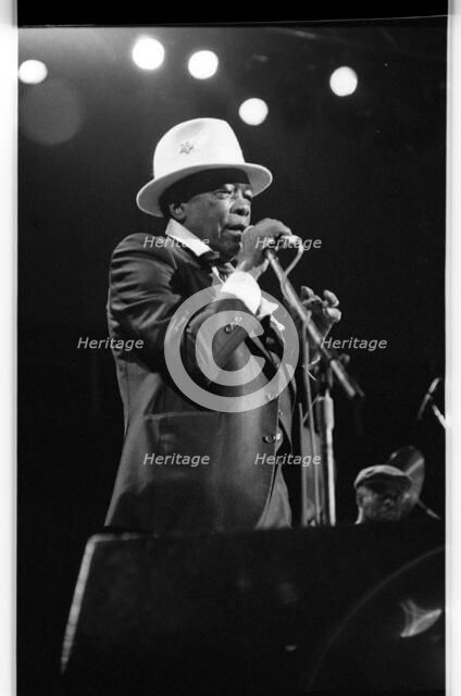 John Lee Hooker, Royal Festival Hall, London, 1988.  Artist: Brian O'Connor.