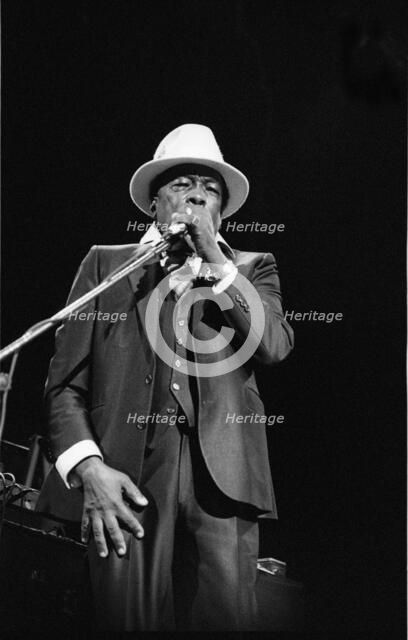 John Lee Hooker, Royal Festival Hall, London, 1988.  Artist: Brian O'Connor.